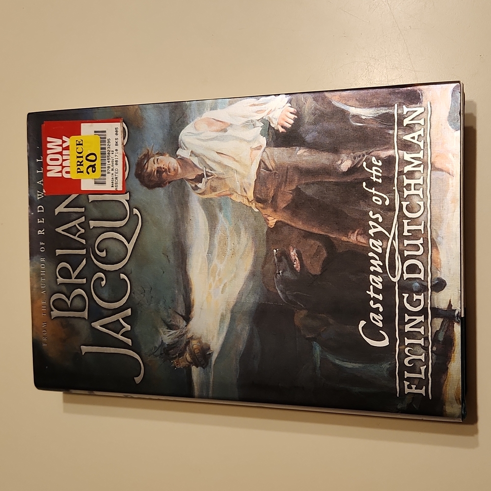 "Castaways of the Flying Dutchman" by Brian Jaques, hardback book